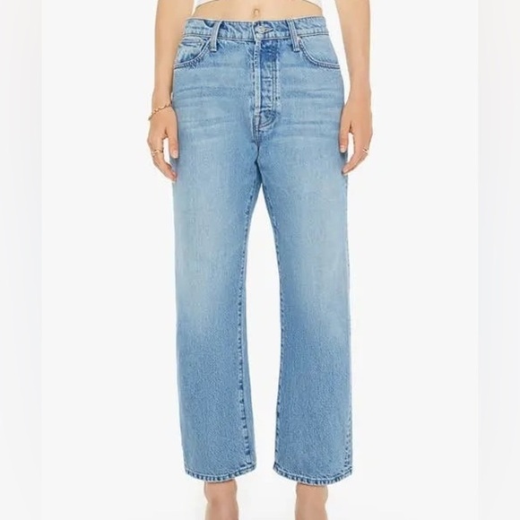 MOTHER Ditcher Crop Straight Leg Jeans — Leap at the Chance - Picture 2 of 12